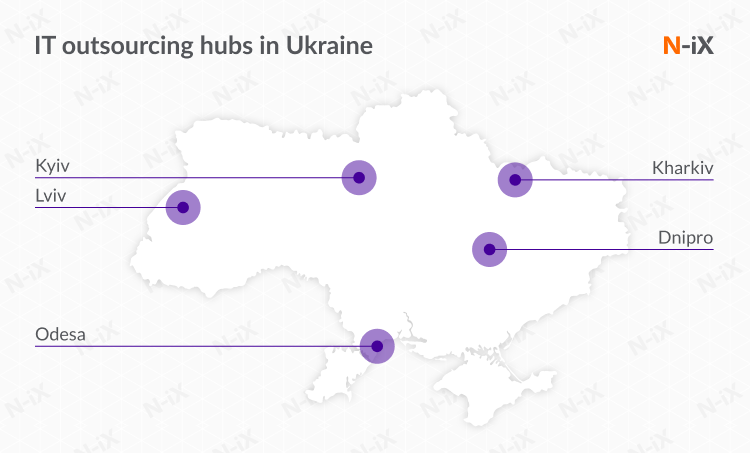 best offshore software development countries: IT hubs in Ukraine